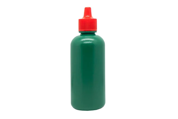 Σταγονομετρητής Απομονώθηκε Πορτοκαλί Πλαστικό Ουσιαστικό Μπουκάλι Φάκελος Για Ρινικό Εκχύλισμα — Φωτογραφία Αρχείου
