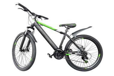 Mountain bicycle isolated on white background. Modern sport  mountain bicycle bike isolated.