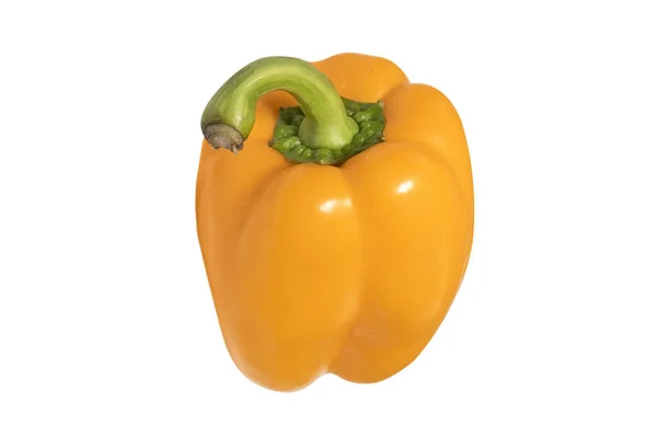 Orangenpfeffer Isoliert Auf Weißem Hintergrund Paprika Isoliert Paprika Süß Isoliert — Stockfoto