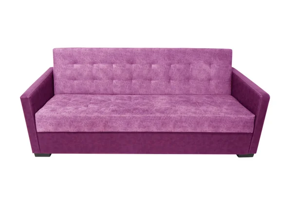 Vorderseite Des Sofas Isoliert Auf Weißem Hintergrund Moderne Möbel Sofa — Stockfoto