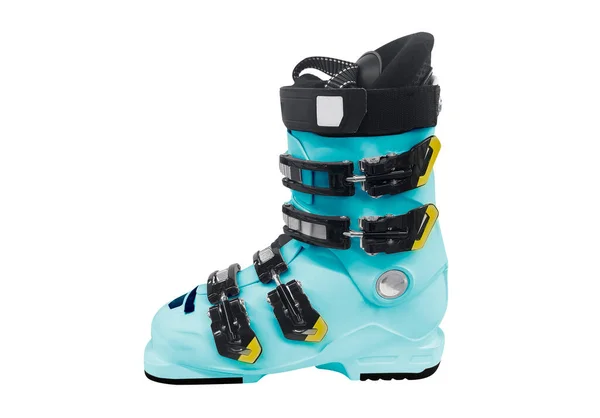 Ski Boots Isolated White Background Modern Sport Equipment Isolated — Stock Photo, Image