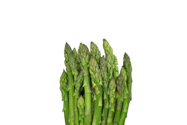 Bunch Fresh Green Asparagus Isolated White Background Fresh Sprouts Asparagus — Stock Photo, Image