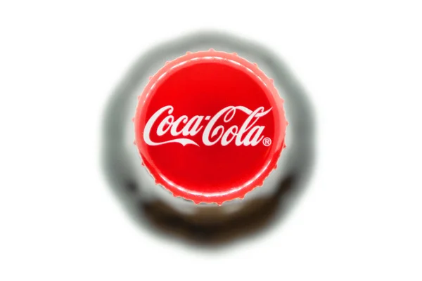 Ереван Армения Мая 2023 Года Логотип Coca Cola Пробковой Шапке — стоковое фото
