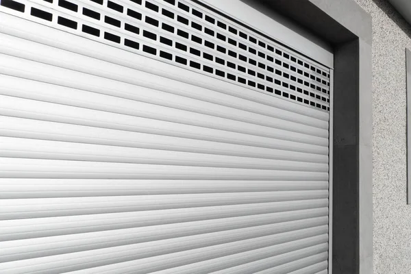 Roller Shutter Gate Metal Roller Garage Door Background Automatic Electric Stock Picture