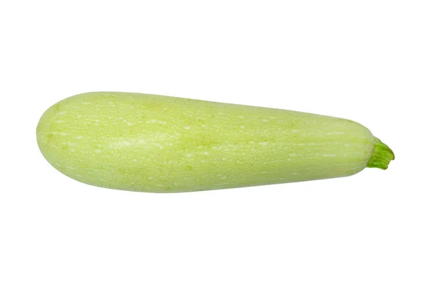 Raw Grön Mogen Zucchini Isolerad Vit Bakgrund Zucchini Eller Benmärg — Stockfoto