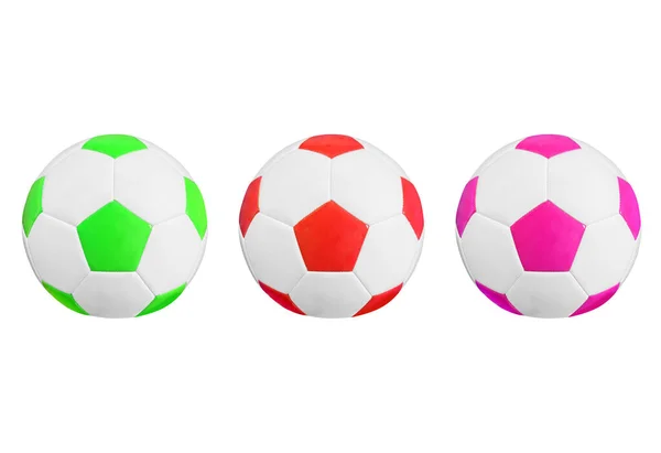 Soccer Leather Ball Football Ball Isolated White Background — 스톡 사진