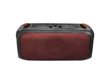 Portatif kablosuz bluetooth hoparlörü beyaz arkaplanda izole edildi. Dijital kablosuz ses hoparlörü izole edildi. Büyük taşınabilir bluetooth hoparlör..