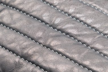 Makro deri dokular. Delinmiş deri detaylarının bir parçası. Deri dokusu delinmiş. Doku derisi