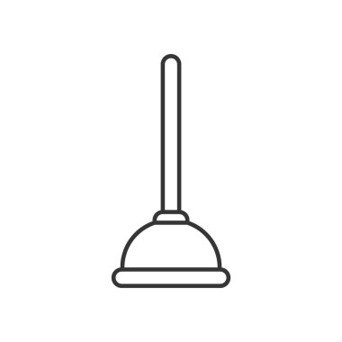 Pompa hattı ikonu, yan görüş. Beyaz arkaplanda izole edilmiş vektör resim grafiği.