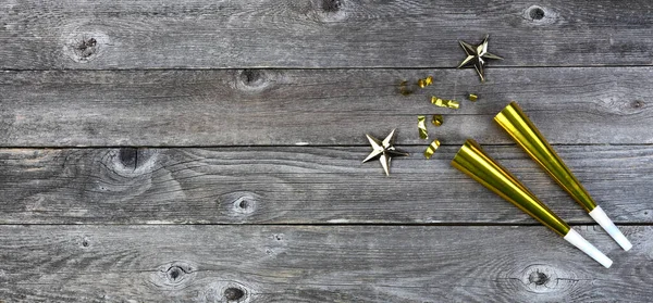 Fondo Celebración Año Nuevo Con Ruidos Oro Estrellas Confeti Perfecto — Foto de Stock