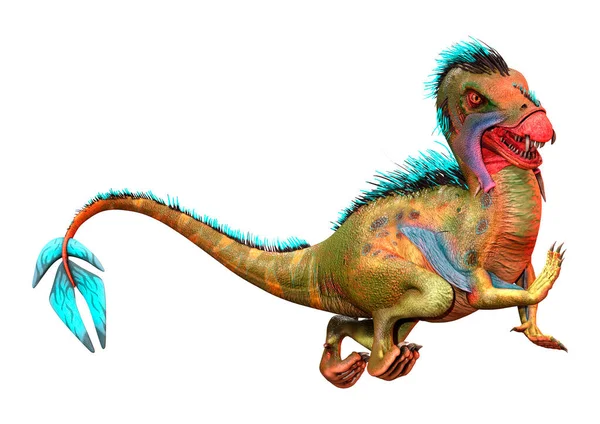 배경에 고립된 공룡에 렌더링 — 스톡 사진