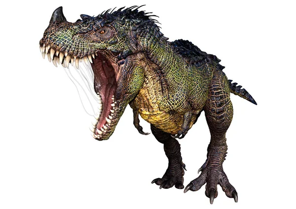 Renderowanie Dinozaura Fantasy Izolowane Białym Tle — Zdjęcie stockowe