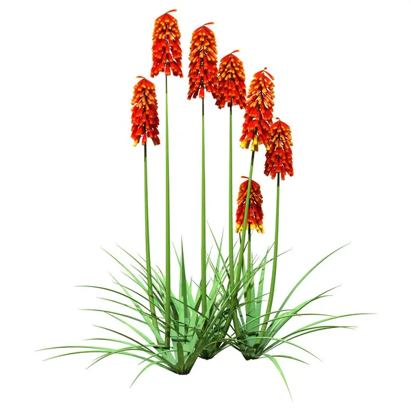 Beyaz arkaplanda 3 boyutlu bıçak fabrikalarının oluşturulması