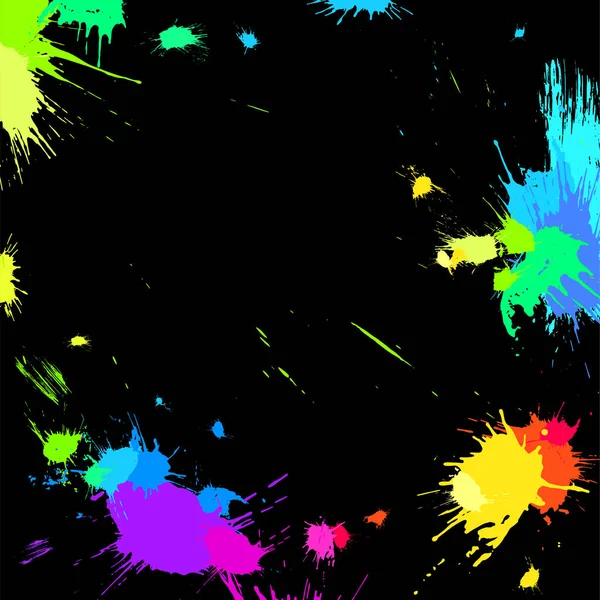 Colorful Abstract Grunge Splashes Vector Eps10 Multicolor Abstract Wallpaper Vivid Ilustración de stock