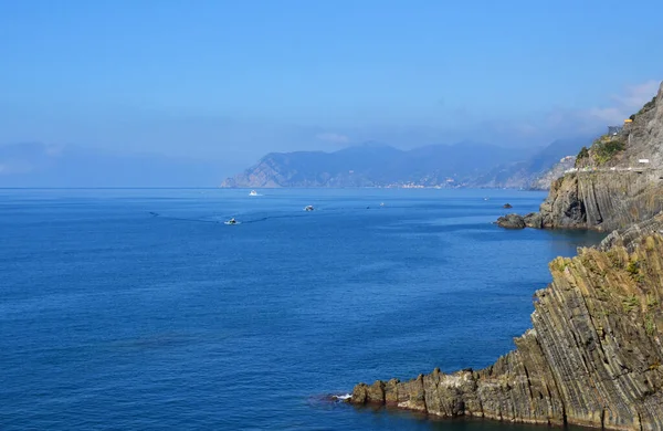 Seashore Ligurian Sea Riomaggiore — Stock Photo, Image