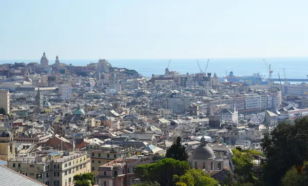 Luftaufnahme Der Stadt Genua Italien — Stockfoto