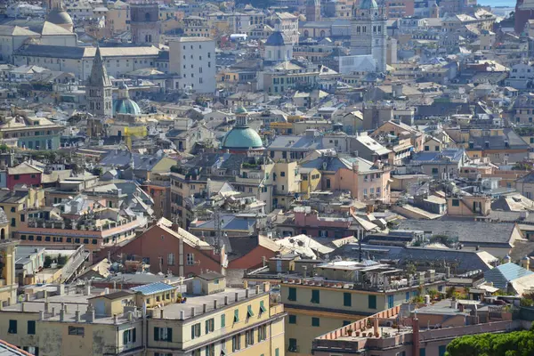 Luftaufnahme Der Stadt Genua Italien — Stockfoto