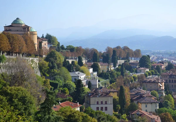 Widok Miasta Bergamo Włochy — Zdjęcie stockowe