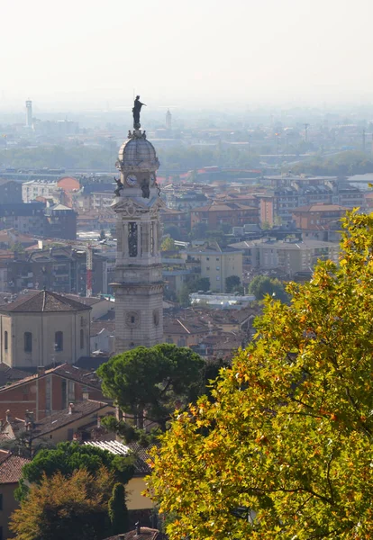 Luchtfoto Van Bergamo Stad Italië — Stockfoto