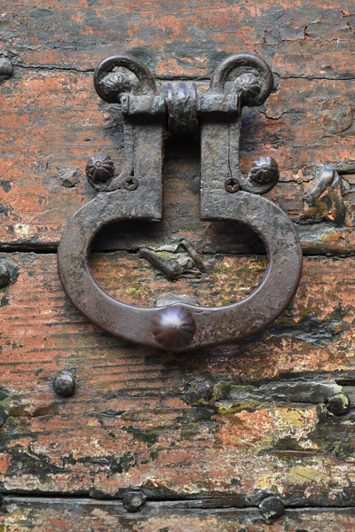 Eski Kapı Kolunun Yakın Plan Görüntüsü — Stok fotoğraf