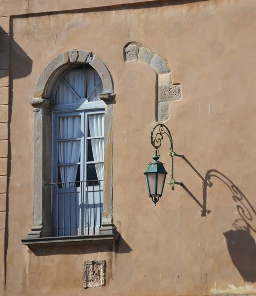 Italian Window Old Stone House — Stock Photo, Image