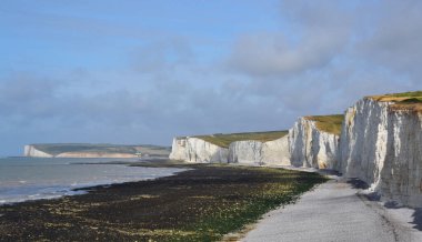 Seven Sisters Kayalıkları. Seaford, Doğu Sussex, İngiltere, Birleşik Krallık