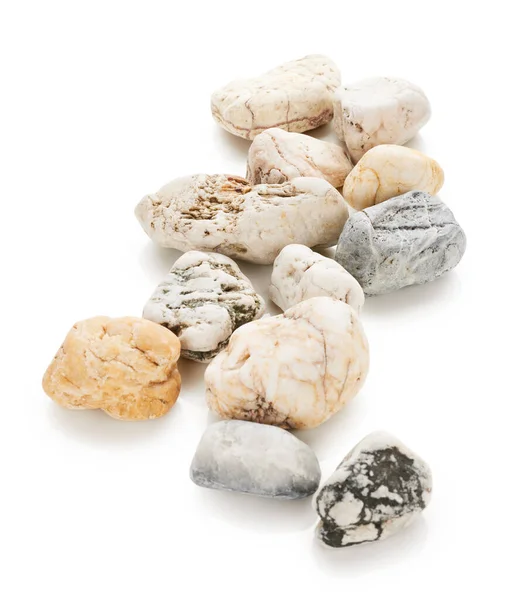 Πέτρες Που Απομονώνονται Λευκό Φόντο — Φωτογραφία Αρχείου