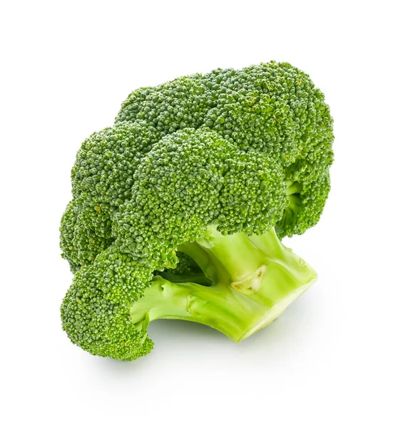 Broccoli Izolat Fundal Alb Dieta Sport Produs — Fotografie, imagine de stoc