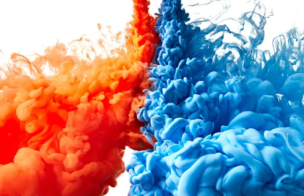 Abstract Background Color Drop Acrylic Paint Ink White — Stock Photo, Image