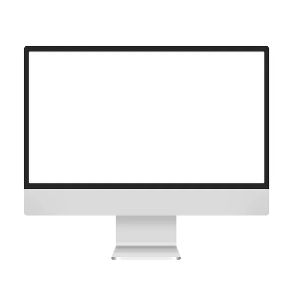 Oled Technology Led Display Isolated White Background Computer Monoblock — Stok fotoğraf