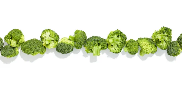 Fresh Vegetable Broccoli Isolated White Background — Stock Photo, Image