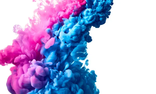 Fließende Blaue Und Rosa Farbe Abstrakten Hintergrund — Stockfoto