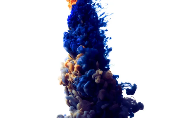 Colore Blu Goccia Vernice Sfondo Astratto — Foto Stock