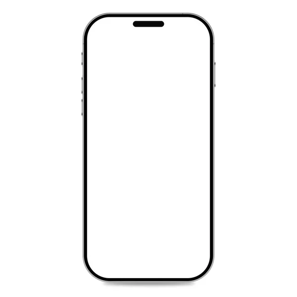 Mockup Mobile Phone Isolated White Background — Fotografia de Stock
