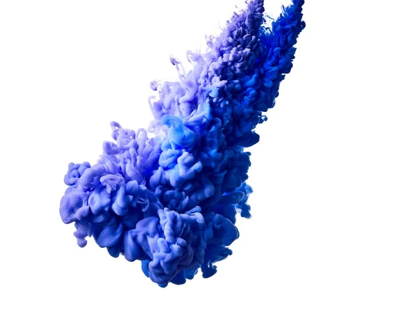 Фарба Сплеск Синього Фіолетового Кольорів Фону — стокове фото