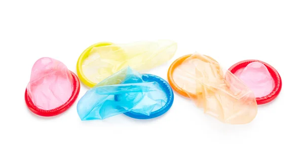 Condoms Isolated White Background — Stock Photo, Image