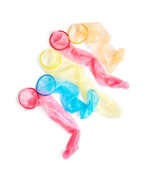 Condoms Isolated White Background — Stock Photo, Image