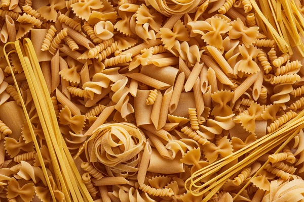 Different Pasta Abstract Texture Background — Stock Photo, Image