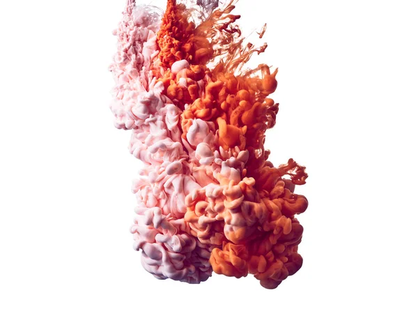 Абстрактный Всплеск Краски Изолирован Белом Фоне — стоковое фото