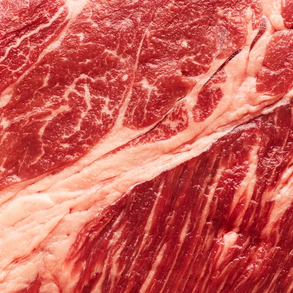Carne Mármol Carne Filete Textura Primer Plano Fondo — Foto de Stock