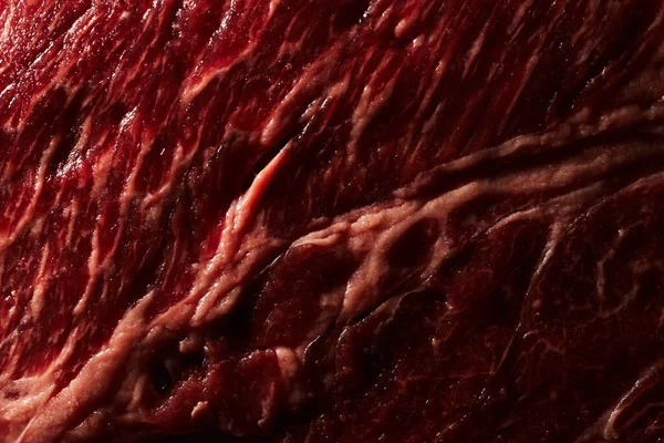 Marmur Mięso Wołowina Stek Tekstury Zamknąć Tle — Zdjęcie stockowe