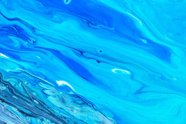 Flowing Paint Texture Paper Marbling Abstract Background — Stock Photo, Image