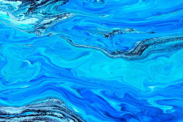 Flowing Paint Texture Paper Marbling Abstract Background — Stock Photo, Image