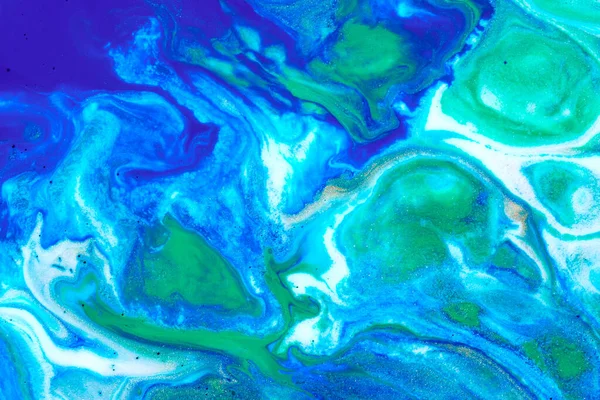 流れるような塗料の質感 論文マーブルアブストラクト背景 — ストック写真