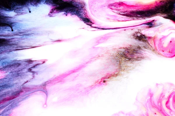 stock image Flowing pink paint texture. Paper marbling abstract background