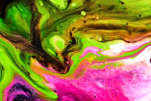 Fließende Farbtextur Papier Marmoriert Abstrakten Hintergrund — Stockfoto