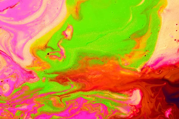 Spektrum Fließende Farbtextur Papier Marmoriert Abstrakten Hintergrund — Stockfoto
