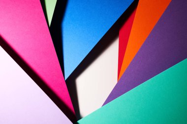 Çok renkli çizgili geometrik soyut arkaplan