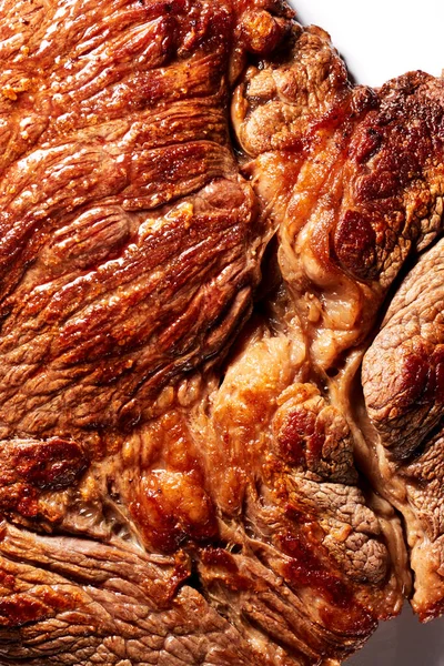 Grill Carne Res Macro Textura Fondo —  Fotos de Stock