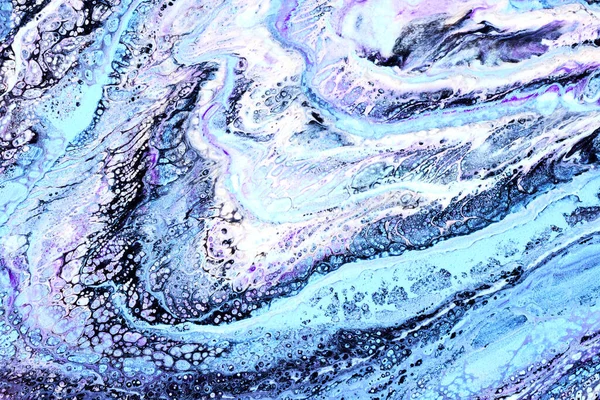 Фиолетово Голубая Текстура Бумажный Мраморный Фон — стоковое фото